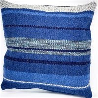 Ocean Blue 1 wool cushion