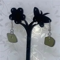 Olivia Green sea glass Dangle Earrings