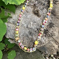 Ona Boho Yellow Bead Necklace