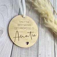 Promoted To Auntie Keepsake Bauble