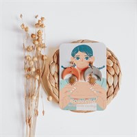Opposite Moon And Sun Earrings