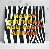 Party Animal Birthday Card