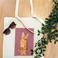 Party cat shopper/ tote bag 2