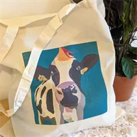 Party cow shopper/ tote bag 2 gallery shot 12