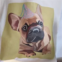 Party French Bulldog tote bag 4