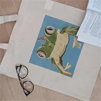 Party Frog / froggy tote bag 3