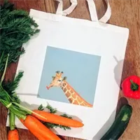 Party giraffe shopper/ tote bag 1 gallery shot 2