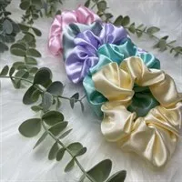 Pastel Collection Satin Scrunchies