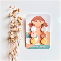Pastel Cute Organic Drop Earrings