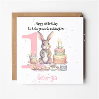 Personalised 1st Birthday Card Daughteer 1