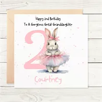 Personalised 1st Birthday Card Daughter 4