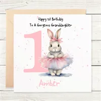 Personalised 1st Birthday Card Daughter