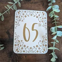 Personalised Age Floral Birthday Card