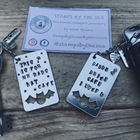 Personalised Bat Cave keyrings