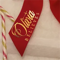 Personalised Believe Bell Red Hair Bow 4