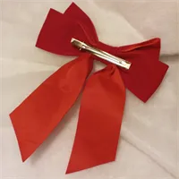 Personalised Believe Bell Red Hair Bow 5