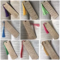 Personalised Engraved Wooden Bookmark