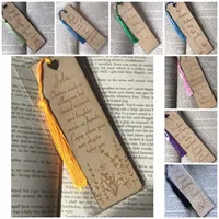 Personalised bookmark, wooden engraved t 4