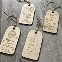 Personalised Christmas Gift Tag Set