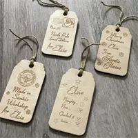 Personalised Christmas gift tag, Wooden  1 gallery shot 7