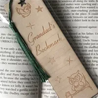 Personalised engraved birthday bookmark. 10