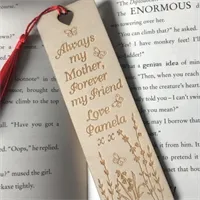 Personalised engraved bookmark, Mother’s 10