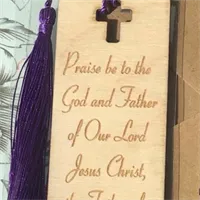 Personalised engraved Christian wooden b 7