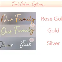 Personalised family hands foil print - foils gallery shot 15