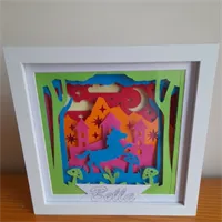 personalised fantasy unicorn shadow box 2 gallery shot 14