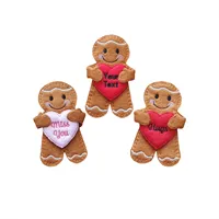 Personalised Heart Gingerbread Character