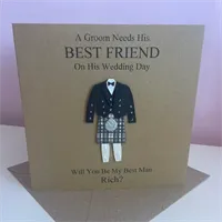 Personalised Scottish Will You Be Card 2