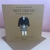 Personalised Scottish Will You Be Card 4