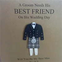 Personalised Scottish Will You Be Card 5