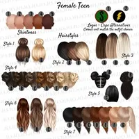 Female Teen Hair