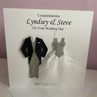 Personalised Wedding Card Couple
