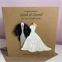 Personalised Wedding Card Mr & Mrs Coupl 2 gallery shot 10
