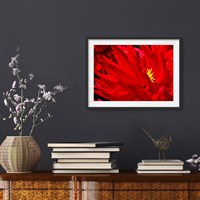 Photographic Art Print 'Striking Fire' shown framed in a room setting