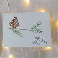 Pine Watercolour Card