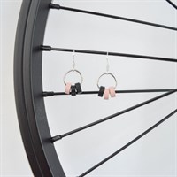 Pink And Black Roller Earrings