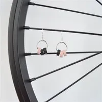 Pink And Black Roller Earrings