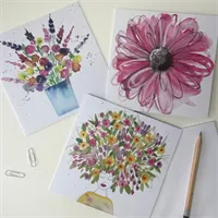 Pink And Yellow Greetings Cards Pack
