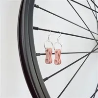 Light Pink Chain Link Drop Earrings