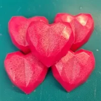 Pink flamingo shimmer soy wax melt heart