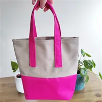 Pink Strong Small Tote Bag 1