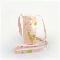 Pink Water Bottle Bag | Animal: Alpaca