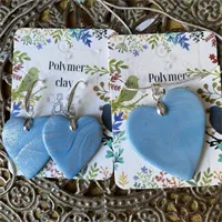Polymer Clay Earrings And Pendant Set