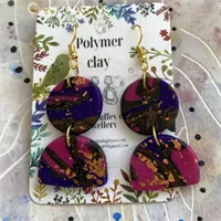 Polymer Clay Jewellery Pink And Purple