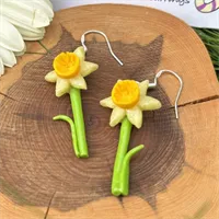 Pretty Spring Daffodil Earrings 1 gallery shot 12