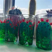Prickly Pear Cactus Shot Glasses 3