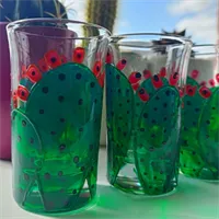 Prickly Pear Cactus Shot Glasses 4